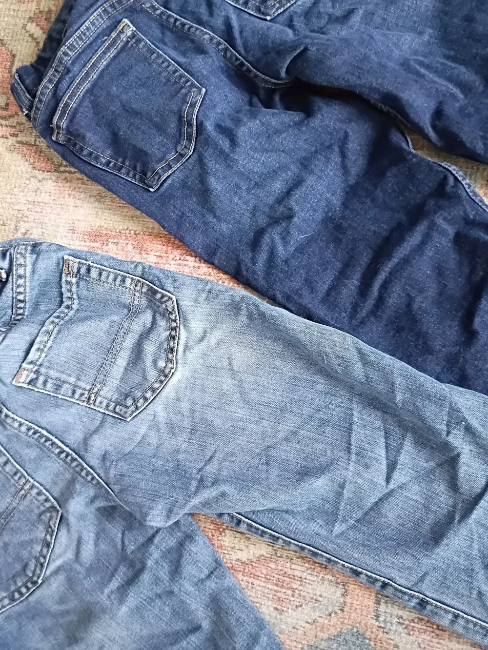 Two-tone Kids Jeans Duo — Light Wash & Dark Indigo BUNDLE